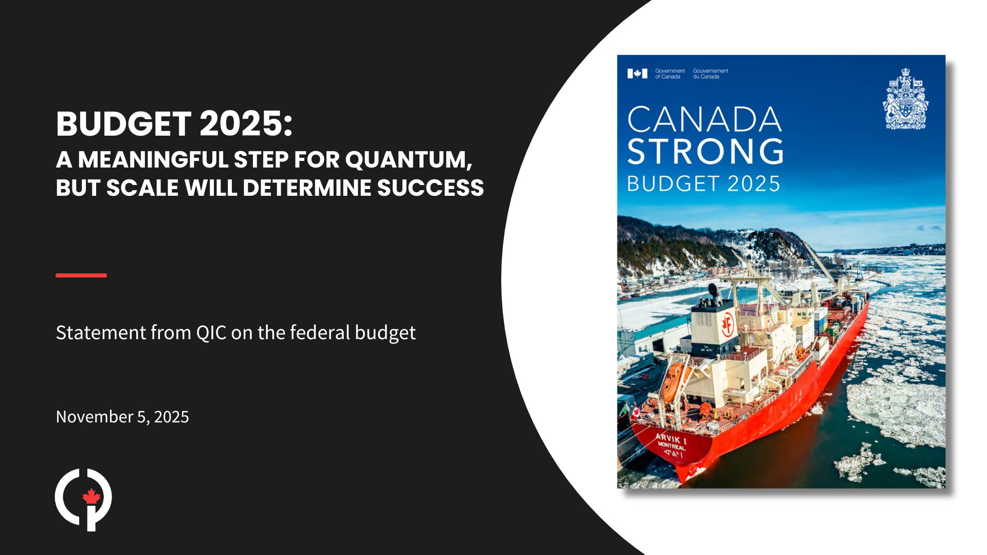 Budget 2025: A Meaningful Step for Quantum, but Scale Will Determine Success