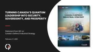 Statement from QIC on Canada's Defence Industrial Strategy